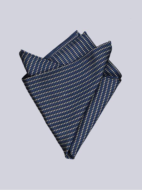 engbers Herren Einstecktuch gemustert Blau 36751