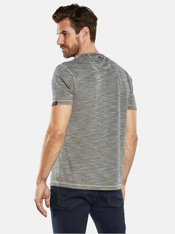 engbers Herren T-Shirt gestreift Beige 34517