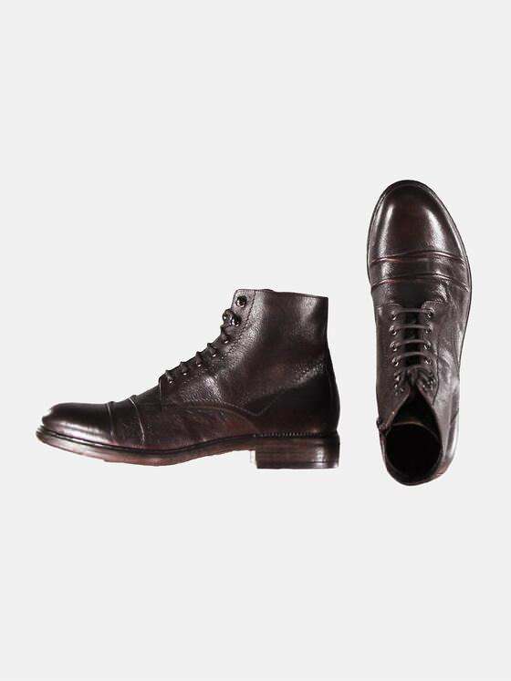 ENGBERS GERMANY Herren Softer Lederboot Dunkelbraun 30182