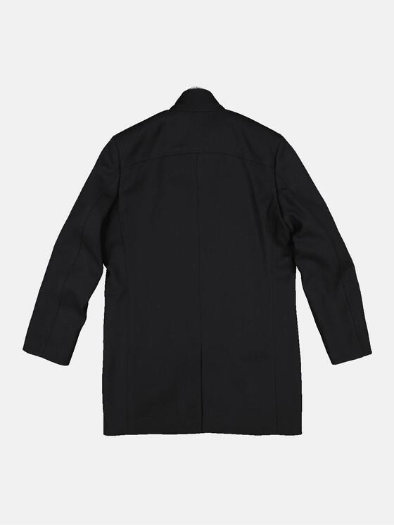 ENGBERS GERMANY Herren Mantel mit Inlet Schwarz 33586