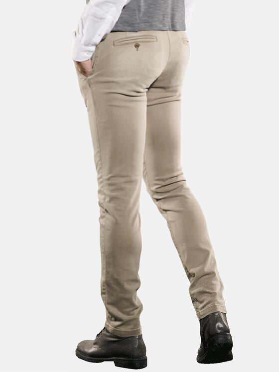 emilio adani Herren Chino Jeans slim fit Beige 35504