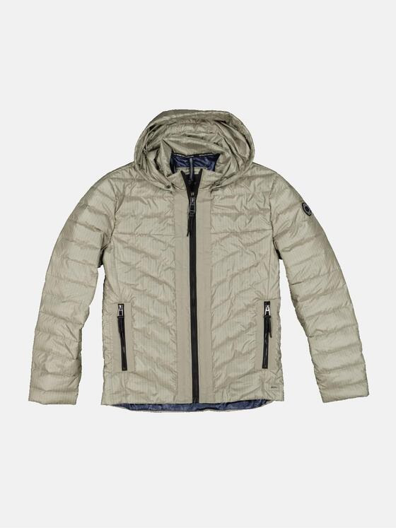 engbers Herren Steppjacke mit abnehmbarer Kapuze Beige 34504