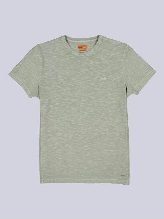 emilio adani Herren Rundhals T-Shirt Hellgruen 40794