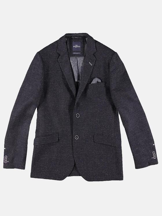 engbers Herren Sportives Materialmix-Sakko Saphirblau 30239