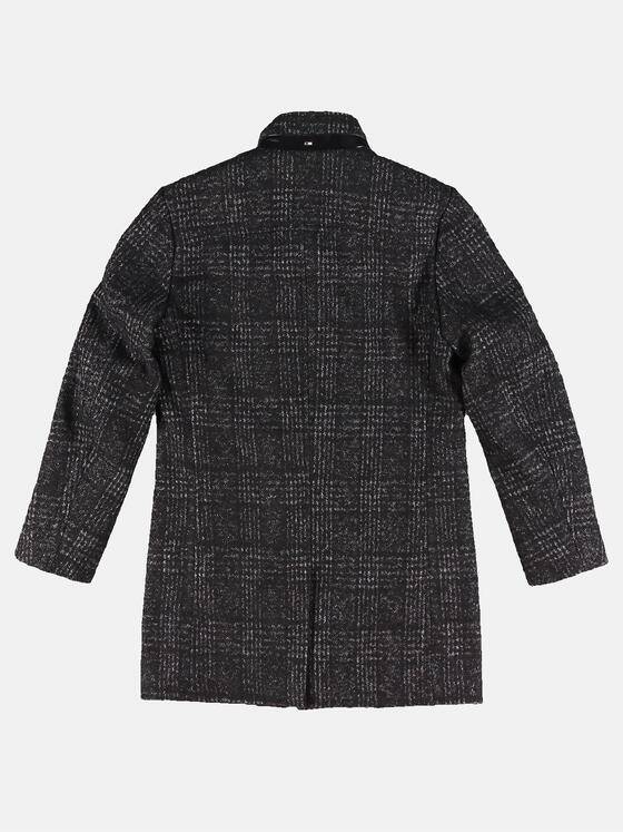 emilio adani Herren Karierter Mantel Grau 30782
