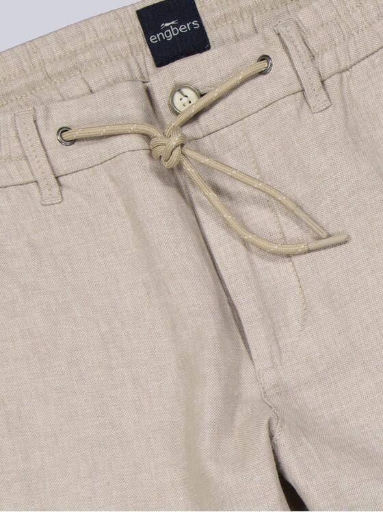 engbers Herren Chino mit Leinenanteil Braunbeige 40395