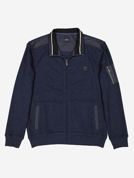 engbers Herren Sweatjacke regular Saphirblau 37749