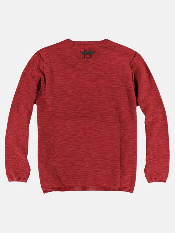 engbers Herren Pullover V-Ausschnitt Rot 24540