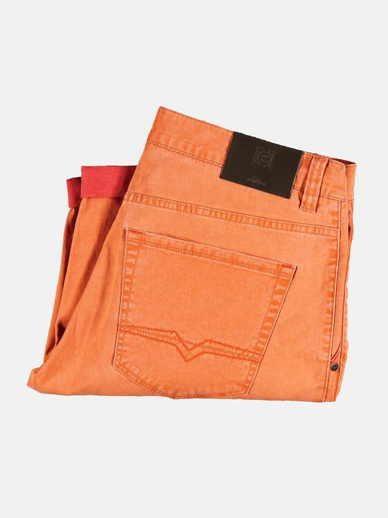 engbers Herren Doppelt gefärbte Shorts mit komfortablem Elasthananteil Mandarinorange 29827