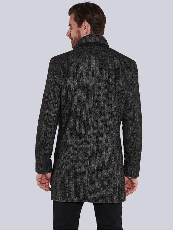 engbers Herren Mantel mit Inlet Grau 35489