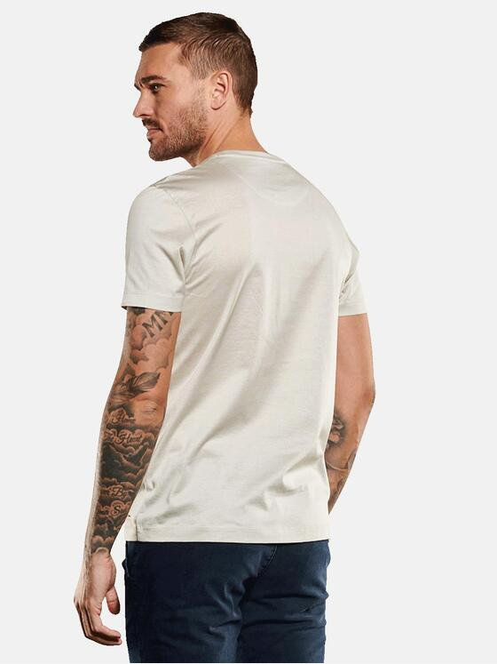 emilio adani Herren T-Shirt uni Grau 35025