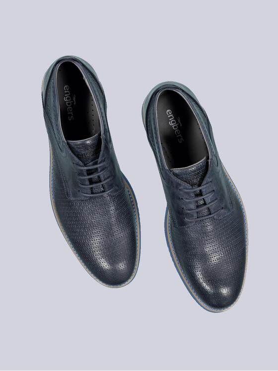 engbers Herren Boots aus Leder Blau 35629