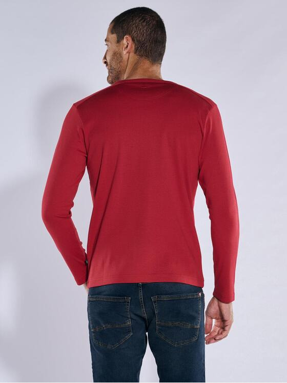 engbers Herren Langarm-Shirt "My Favorite" organic Rot 37763