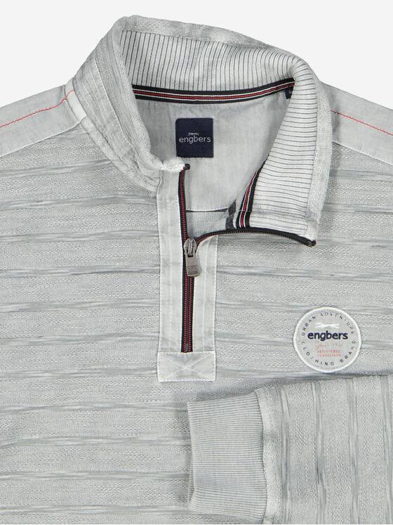 engbers Herren Sweatshirt strukturiert Grau 37754