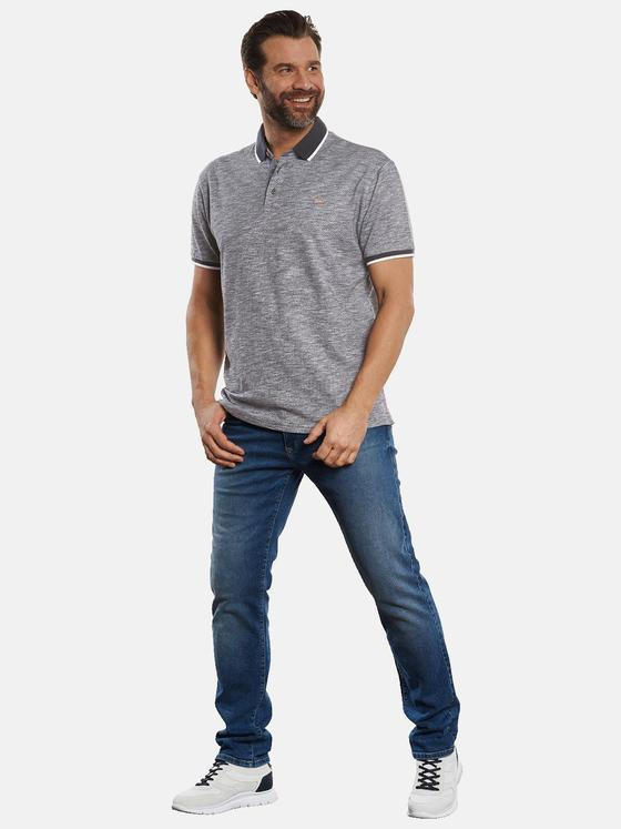 engbers Herren Polo-Shirt in Jaquard-Optik Brilliantblau 32043