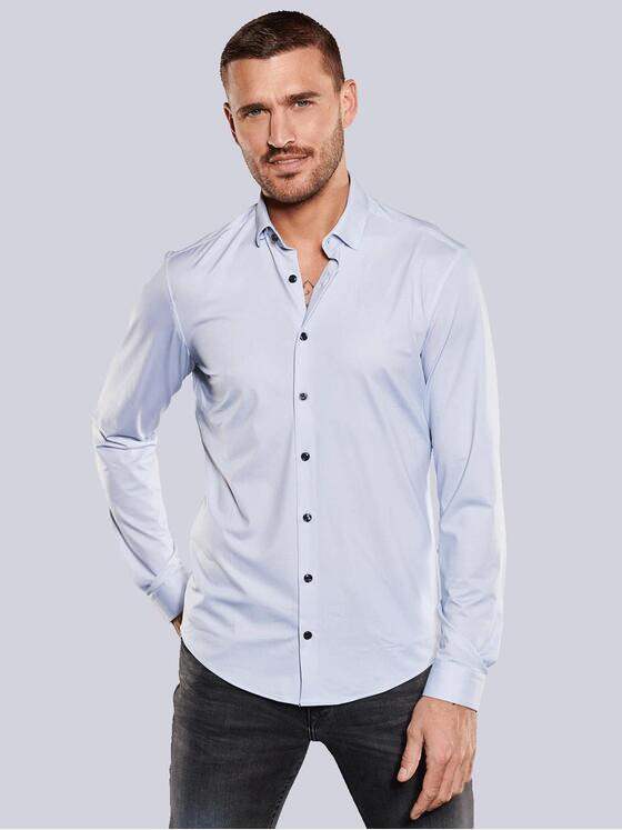 emilio adani Herren Funktionshemd langarm Blau 35111