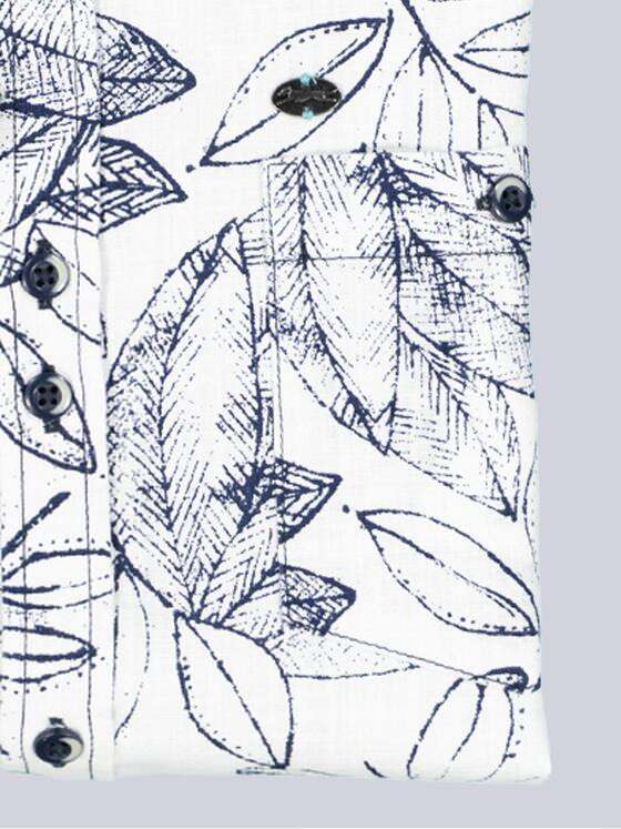 engbers Herren Kurzarm-Hemd gemustert Marineblau 38286