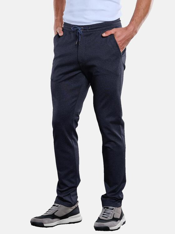 engbers Herren Chino aus Jersey Saphirblau 33329