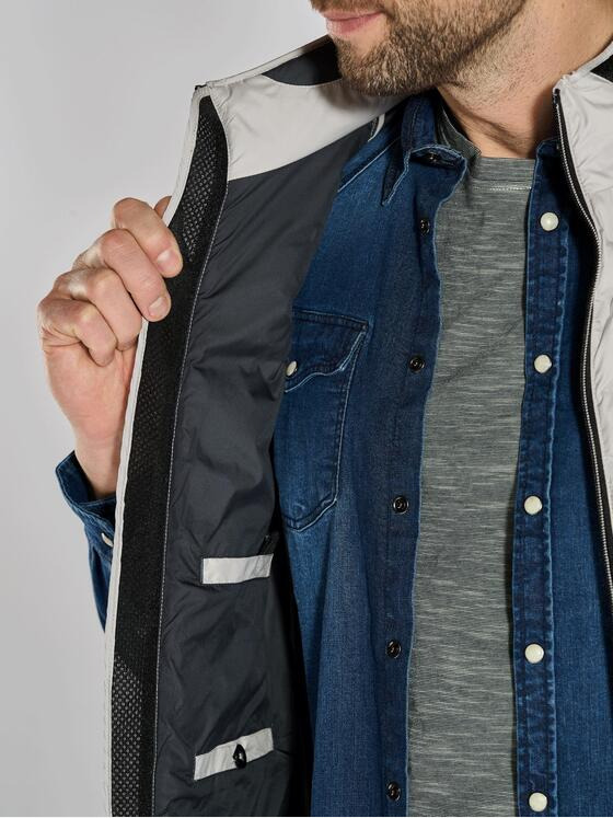 engbers Herren Steppweste regular Grau 36172