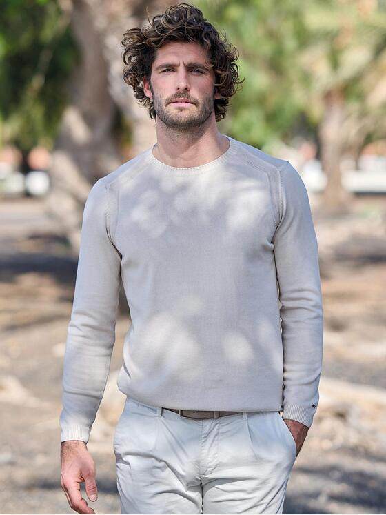 emilio adani Herren Pullover regular Beige 38516
