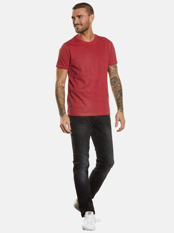 emilio adani Herren T-Shirt gestreift Rot 34345