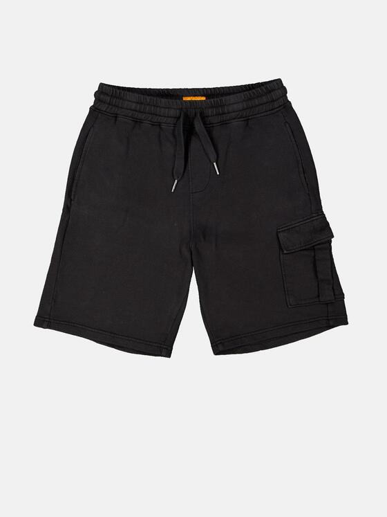 emilio adani Herren Cargo-Bermuda mit Tunnelzug Schwarz 34829