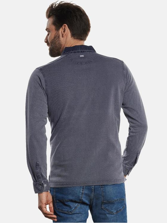 engbers Herren Poloshirt langarm Grau 32787