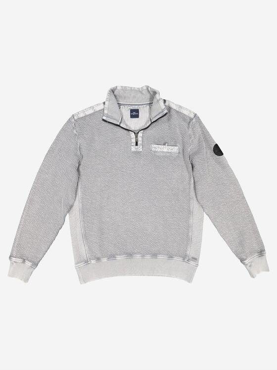 engbers Herren Sweatshirt strukturiert Silbergrau 37739
