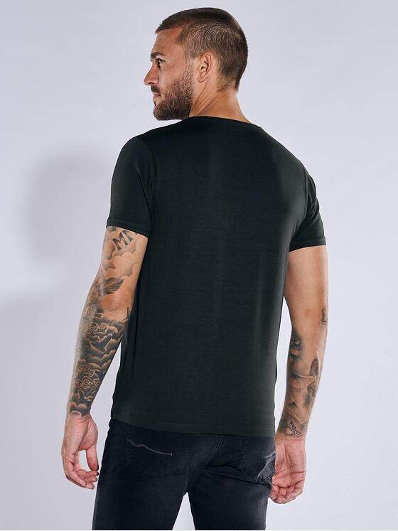 emilio adani Herren Basic-Shirt "My Favorite" Schwarz 36168