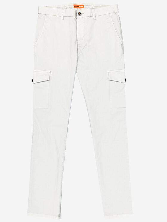 emilio adani Herren Cargo-Hose regular Hellgrau 38121
