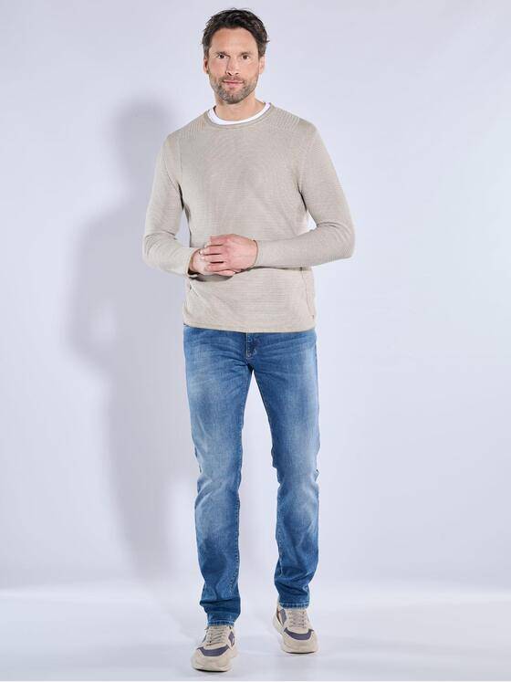 engbers Herren Pullover regular Beige 38312