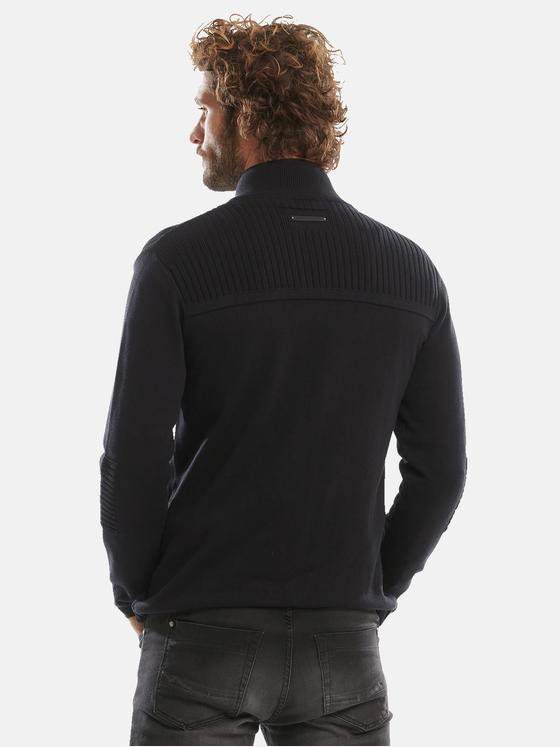 emilio adani Herren Strickjacke Blau 31006