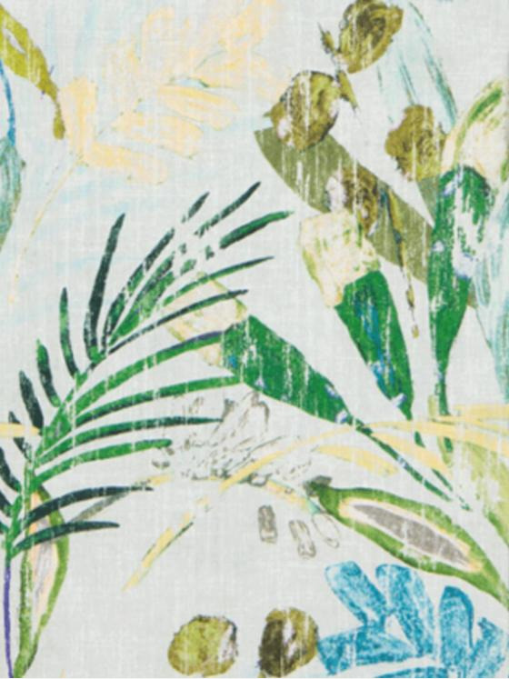 engbers Herren Kurzarm-Hemd mit Floralprint Grün 33062