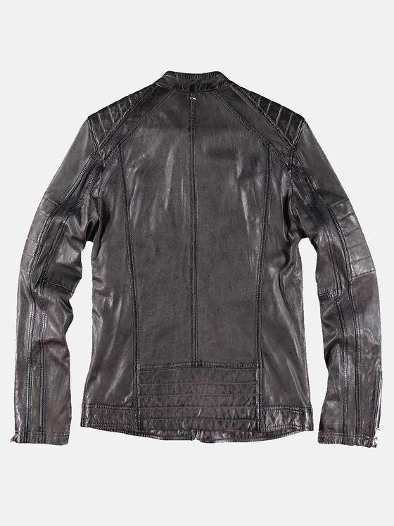 emilio adani Herren Sportive Bikerjacke mit dezenten Steppelementen Braun 29995