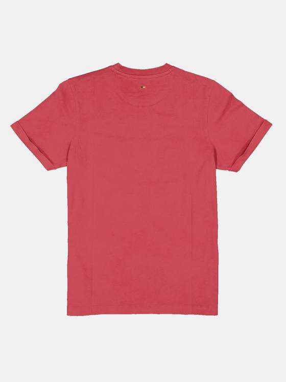 emilio adani Herren T-Shirt uni Rot 34162