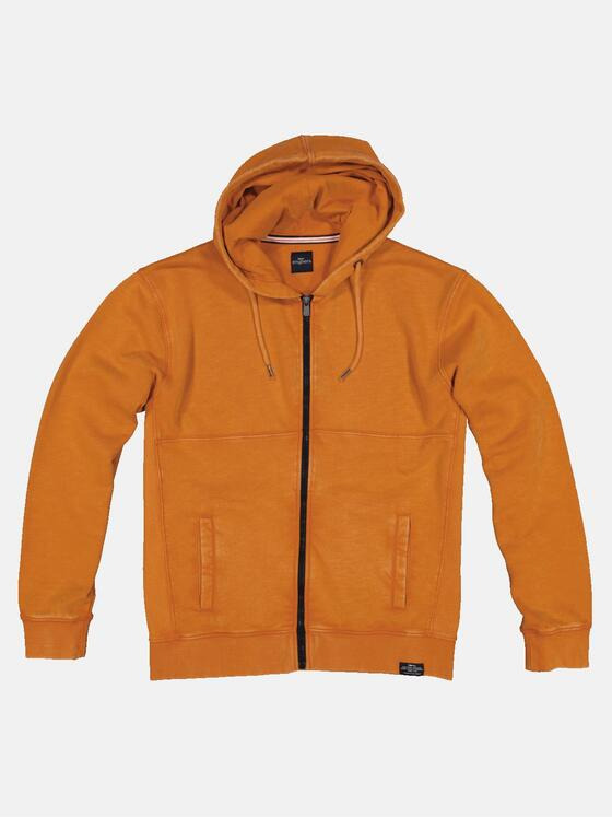 engbers Herren Sweatjacke mit Kapuze Orange 33153