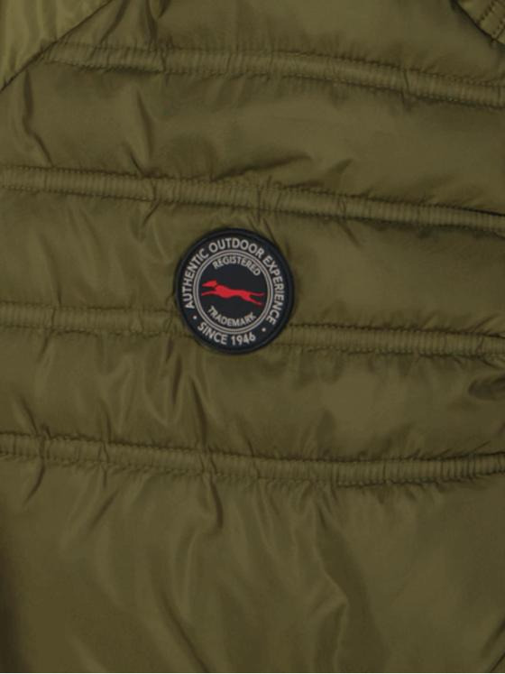 engbers Herren Steppjacke mit abnehmbarer Kapuze Grün 35533