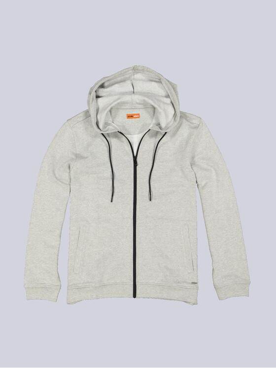 emilio adani Herren Sweatjacke mit Kapuze Grau 36110