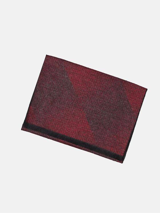 engbers Herren Schal gemustert Bordeaux 30382