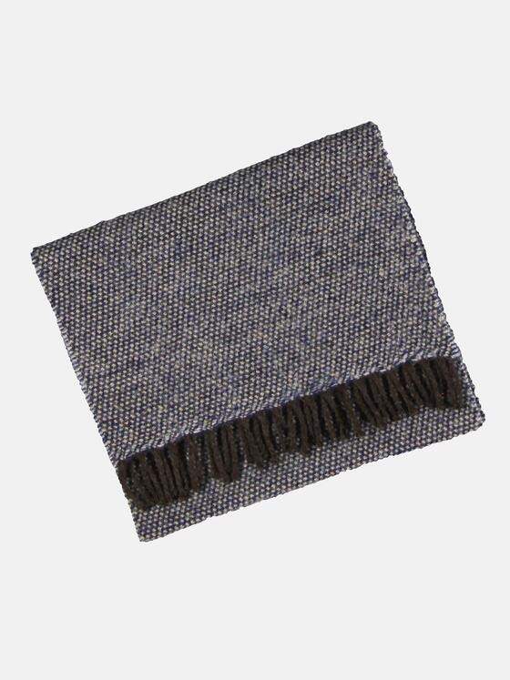 emilio adani Herren Schal mit Minimalmuster Blau 32165