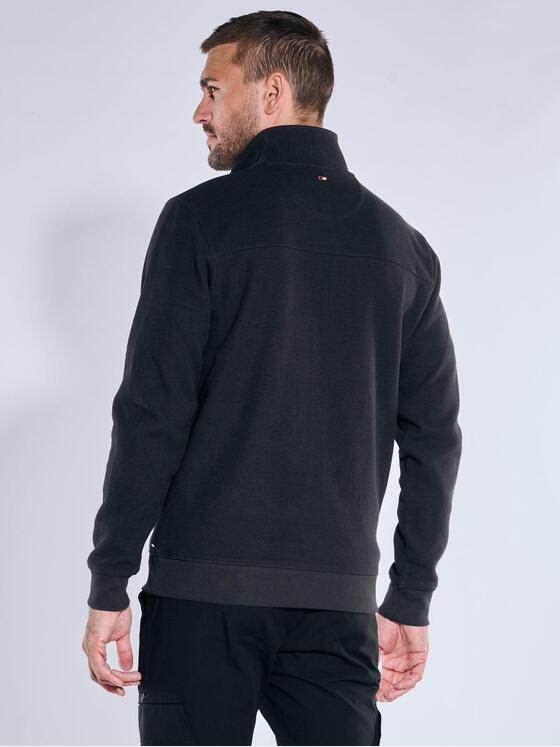 emilio adani Herren Sweatjacke strukturiert Schwarz 39816