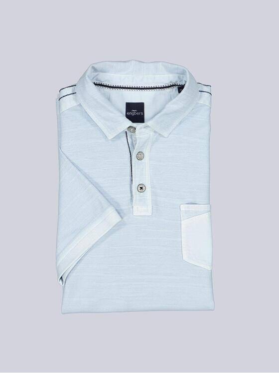 engbers Herren Polo-Shirt meliert Hellblau 38454