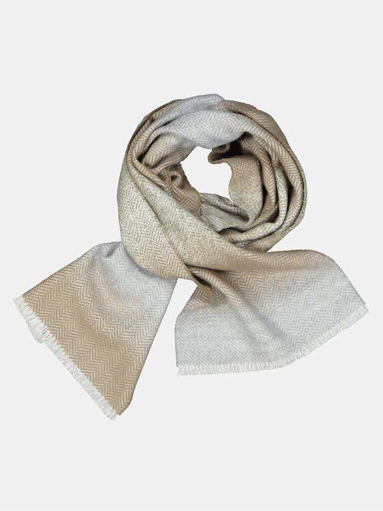 emilio adani Herren Schal gemustert Beige 33966