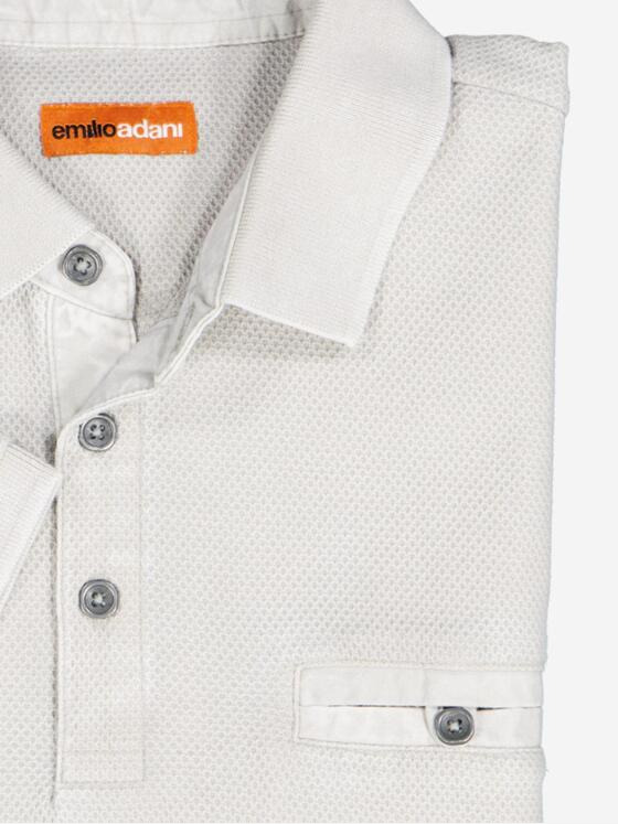 emilio adani Herren Polo-Shirt strukturiert Beige 37089