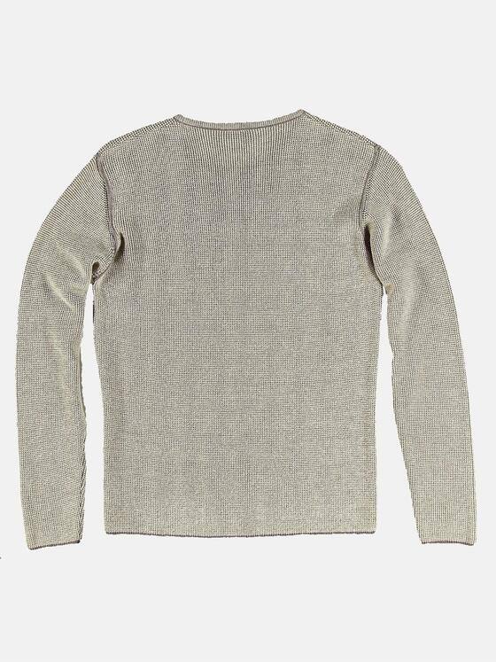 emilio adani Herren Strick-Pullover rundhals Beige 32160
