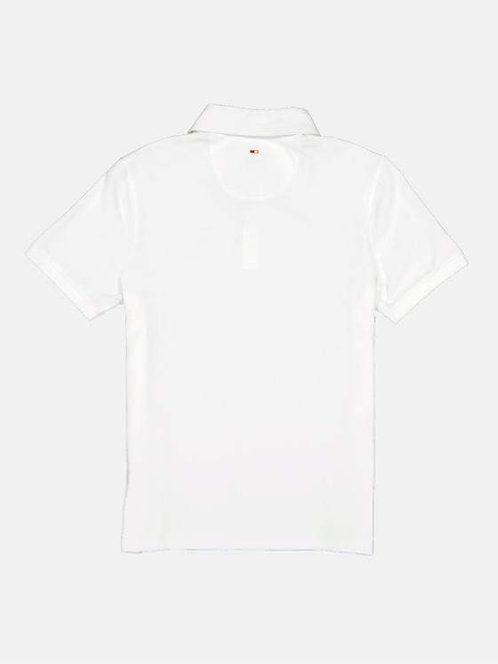 emilio adani Herren Polo-Shirt slim fit Weiß 35101