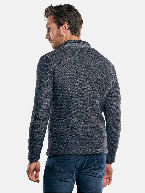 emilio adani Herren Sportives Stricksakko Blau 30571