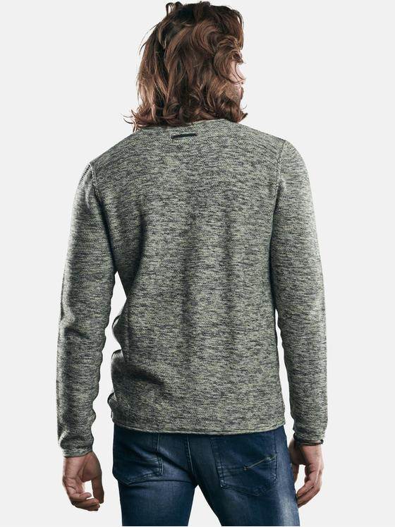 emilio adani Herren softer Pullover mit Strukturoberfläche Gelb 28895