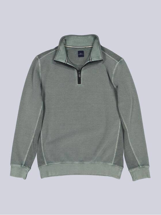 engbers Herren Sweatshirt mit Stehkragen Oliv 40083