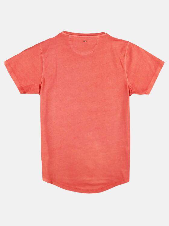 emilio adani Herren Cityprint T-Shirt Rot 27254